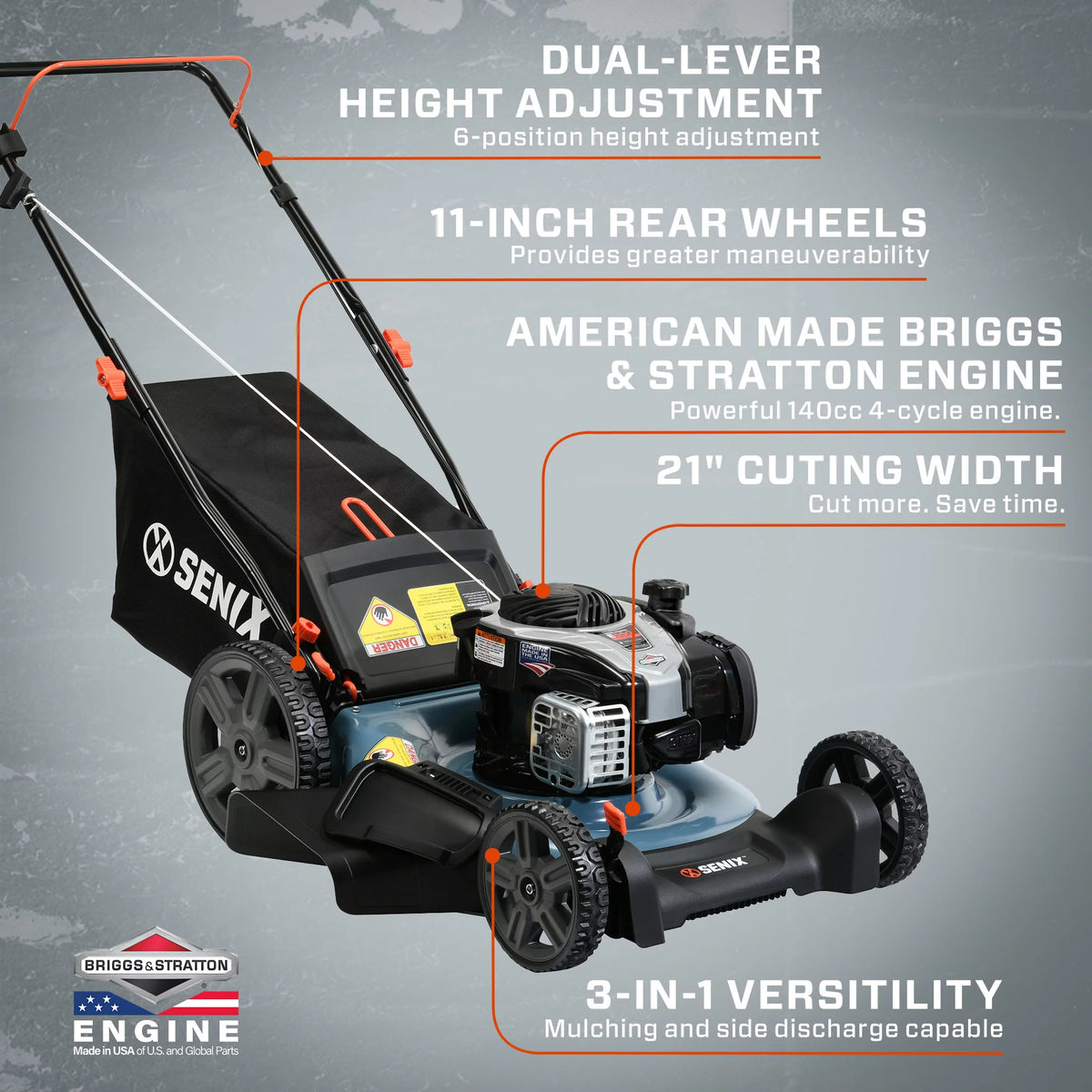 21-Inch Push Lawnmower with 140 cc Engine E86971