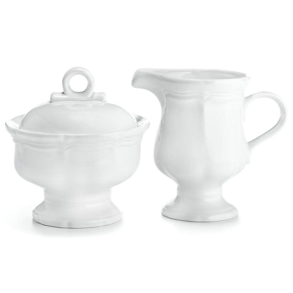 White Sugar & Creamer C653