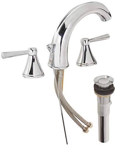 Polished Chrome Widespread Bathroom Faucet Z44565
