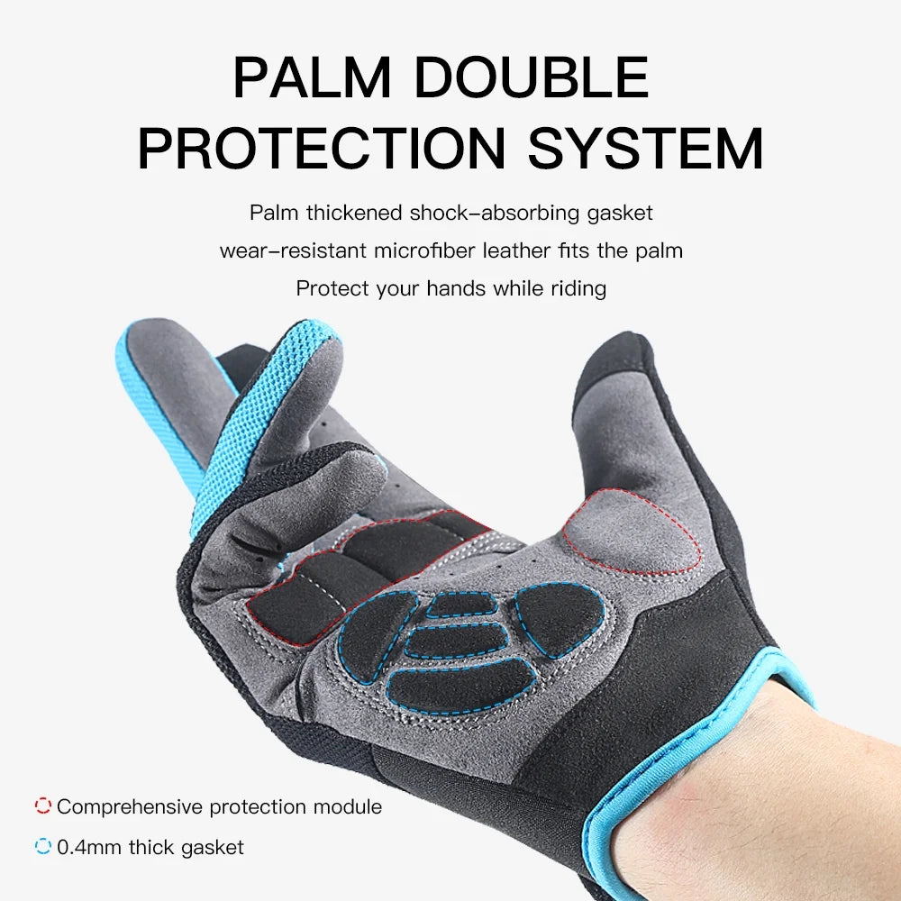 Full Finger Breathable Gel Pad Cycling Gloves W790892