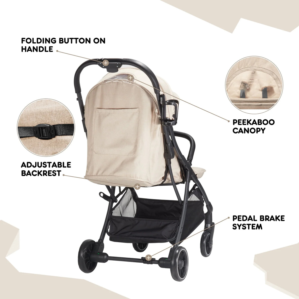 Compact Lightweight Umbrella Stroller T828