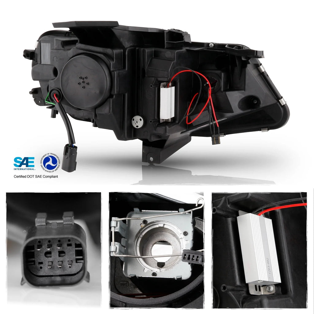 Black LED Projector Headlights Pair C5099