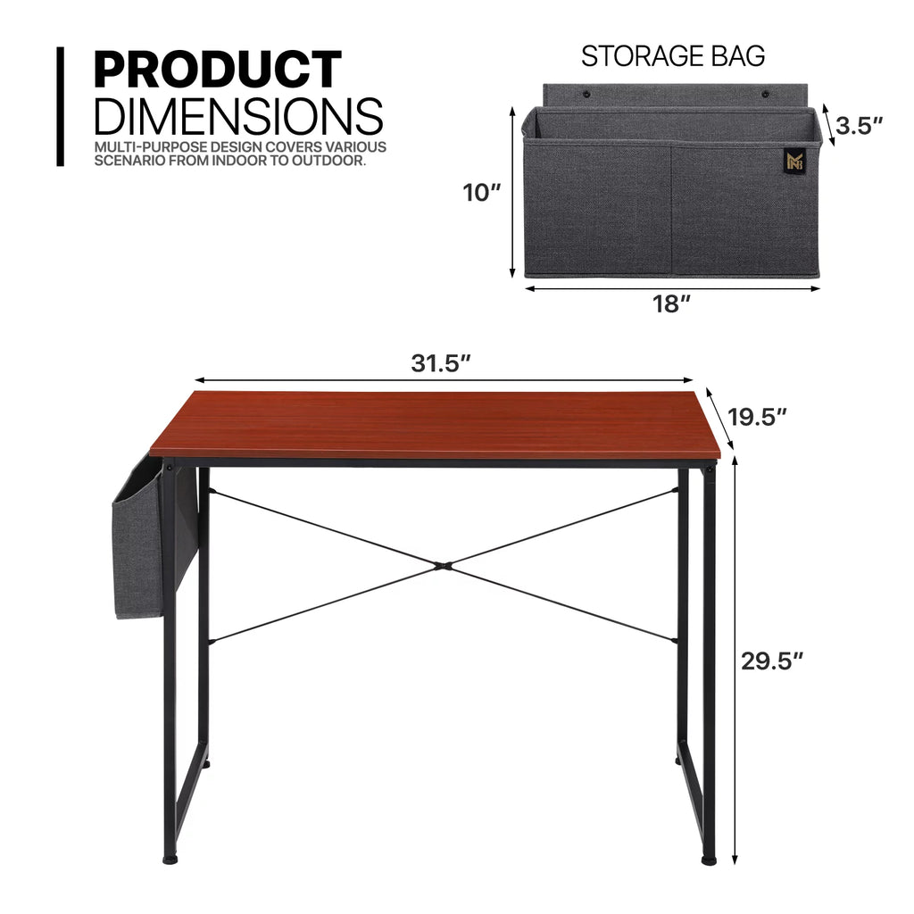 Rolling High Back Executive Chair and Laptop Desk Set B376