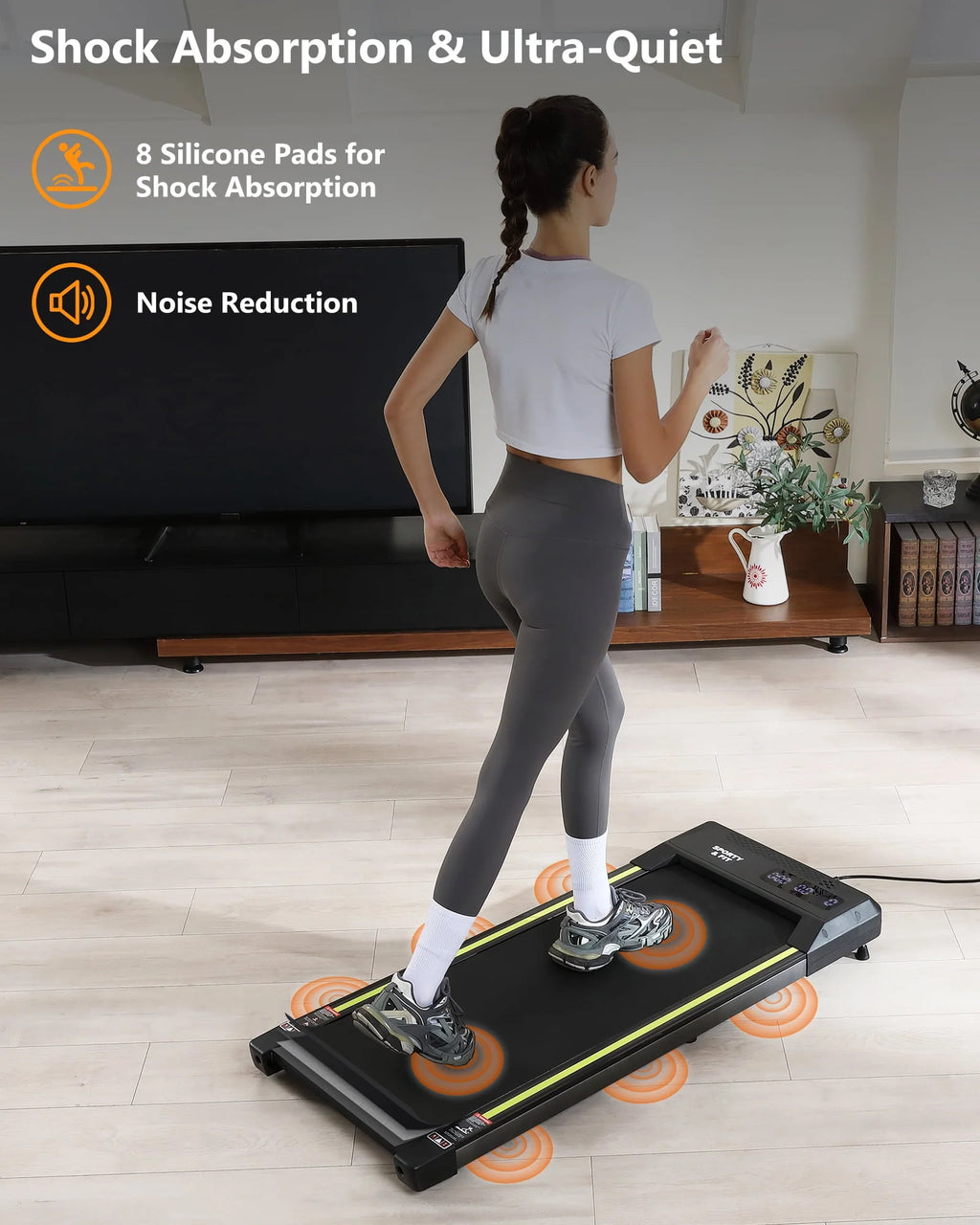 Treadmill 265 lb Capacity with LCD Display C1984